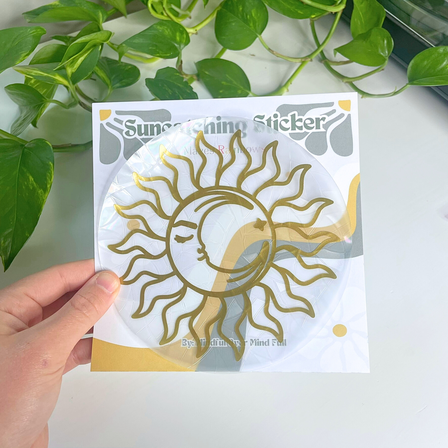 Sun and Moon Suncatcher | Rainbow Maker | Window Cling