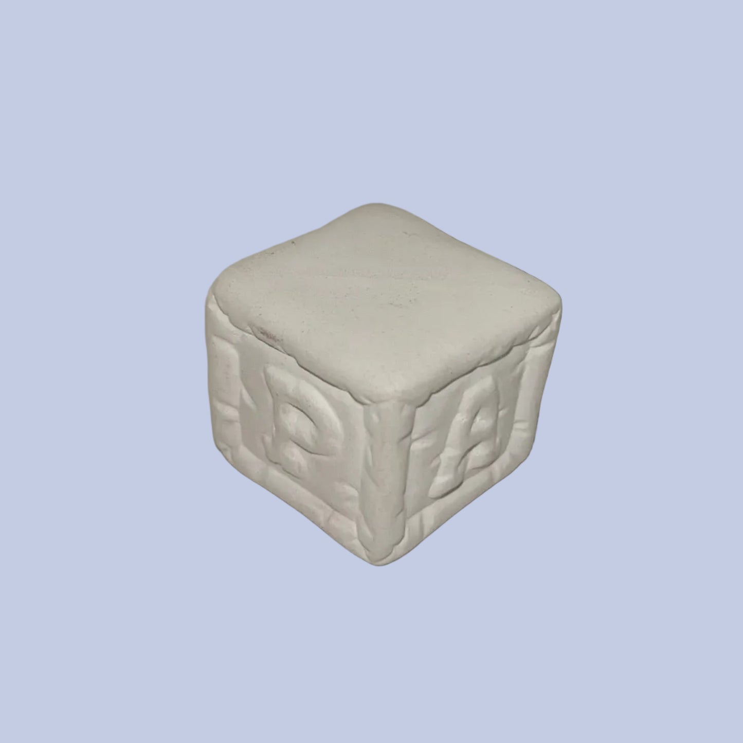Alphabet Block Ceramic Bisque
