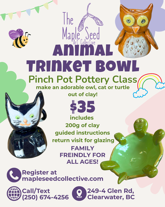 Animal Trinket Bowl Pottery Class