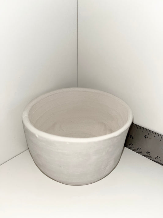 4" Bowl Ceramic Bisque