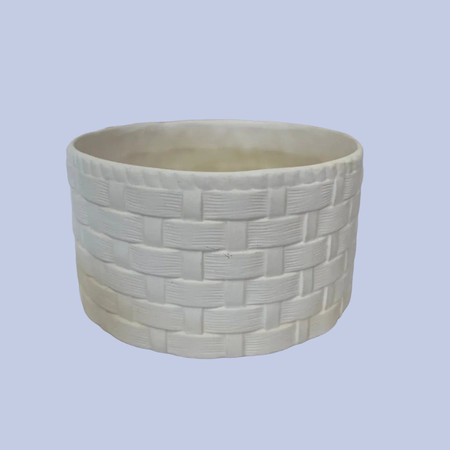 Basket Weave Ceramic Bisque