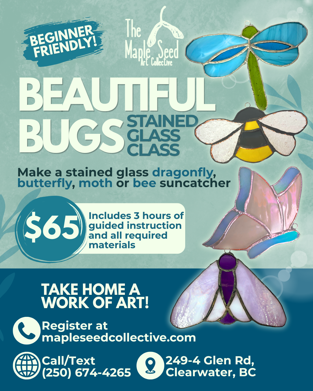 Beautiful Bugs Stained Glass Class