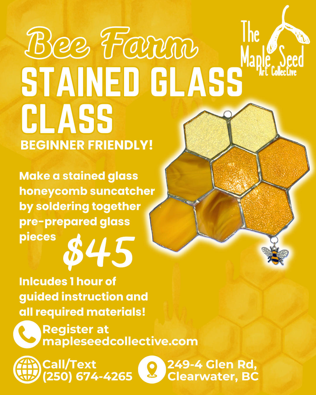 Bee Farm Stained Glass Class