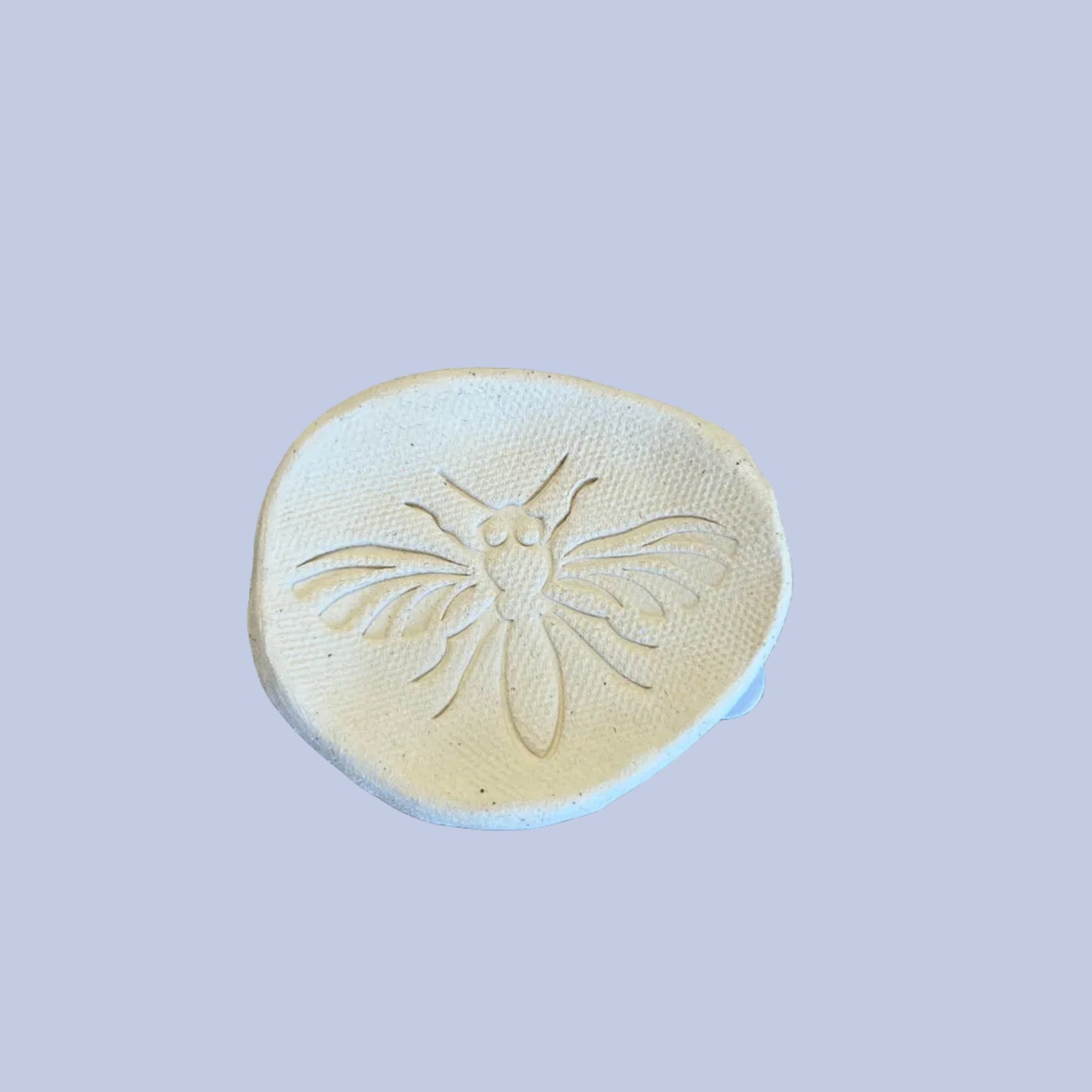 Bee Trinket Tray Ceramic Bisque