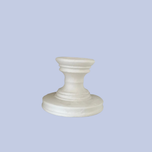 Candle Stick Holder Ceramic Bisque