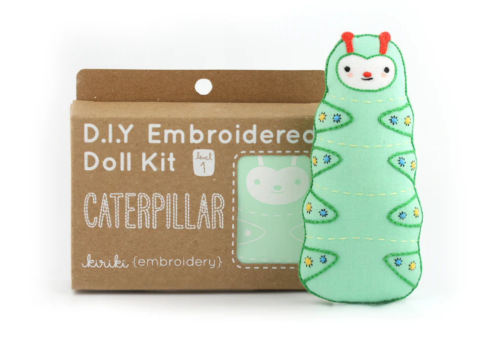 Caterpillar Embroidery Starter Kit