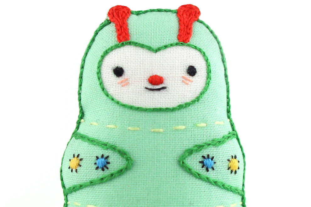 Caterpillar Embroidery Starter Kit