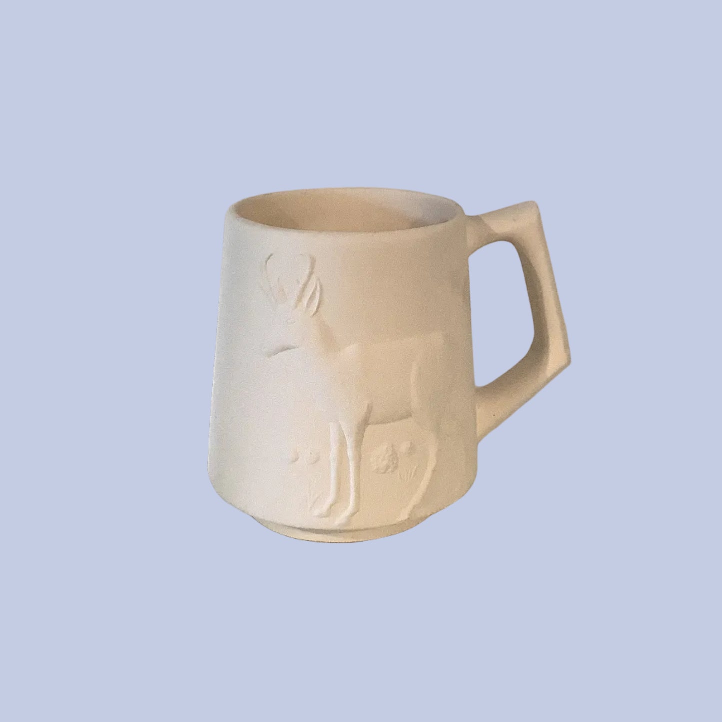 Deer Mug Ceramic Bisque