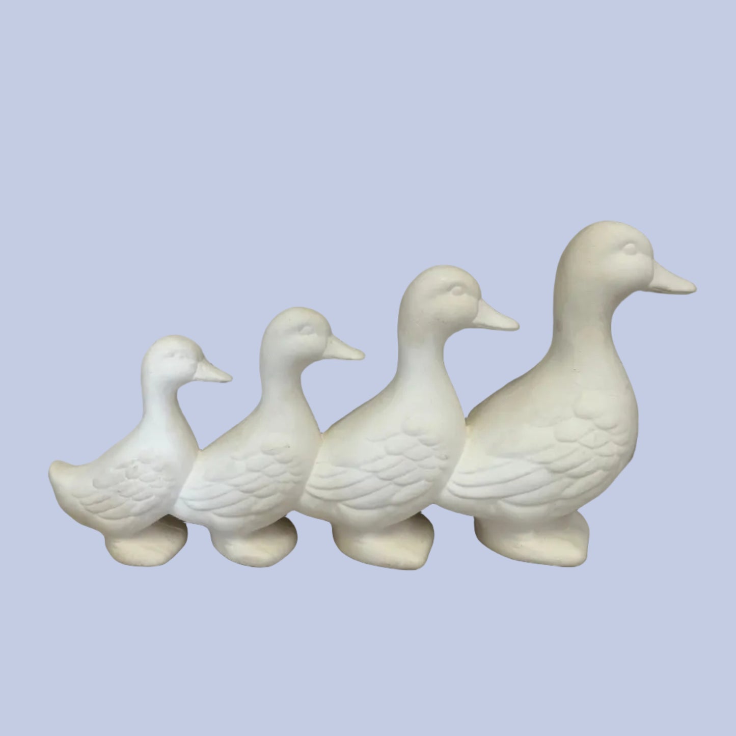 Ducks in a Row Ceramic Bisque