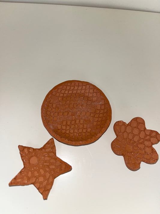 Terra Cotta Trinket Tray Ceramic Bisque