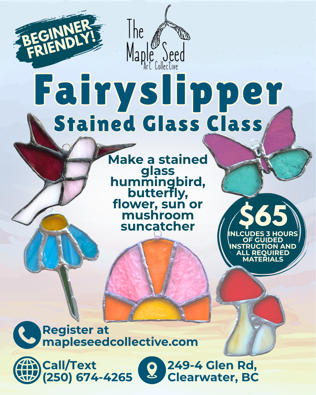 Fairyslipper Stained Glass Class