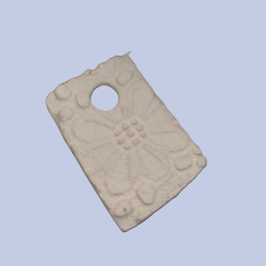 Flower Pendant Ceramic Bisque