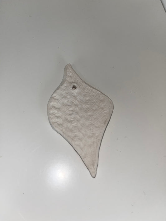 Teardrop Ornaments Ceramic Bisque