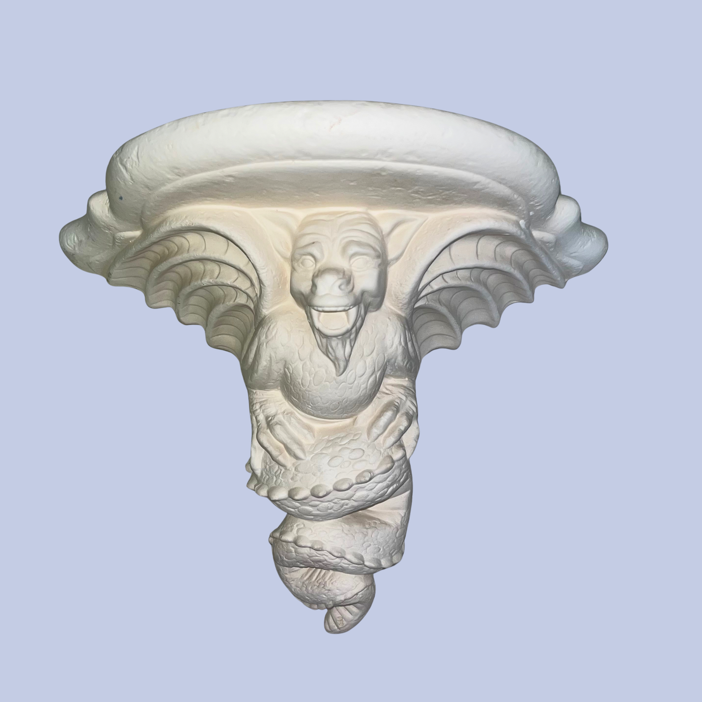 Gargoyle Shelf Ceramic Bisque