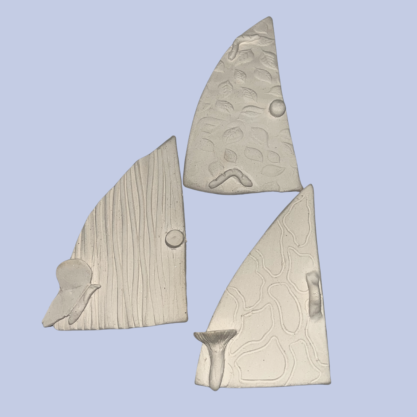 Half Fairydoor Ceramic Bisque