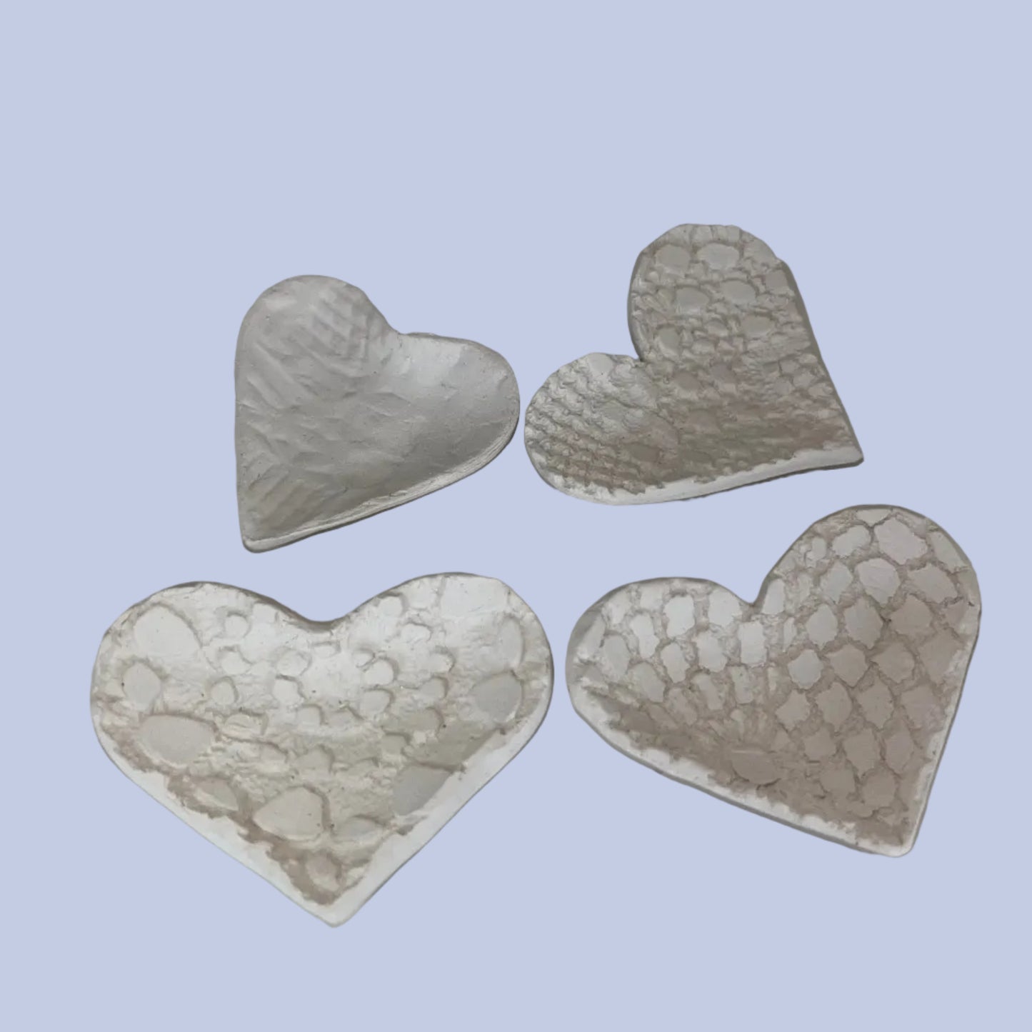 Heart Trinket Tray Ceramic Bisque