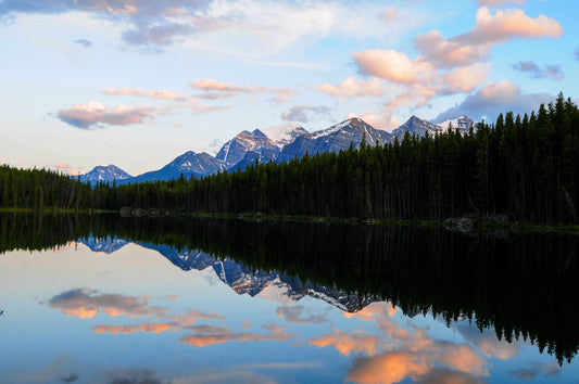 Mountain Lake Reflections (Metal Print Photograph 8x12)