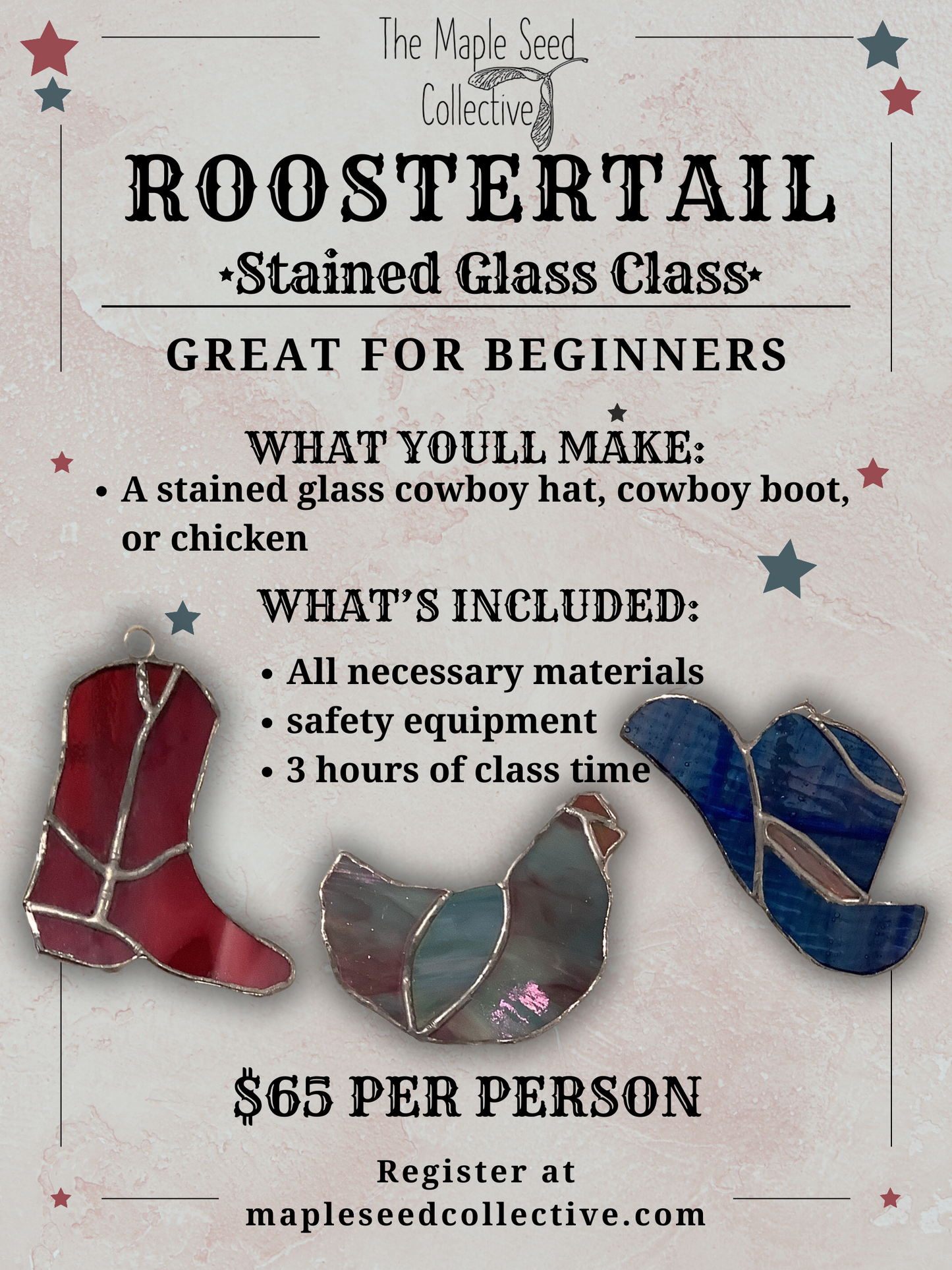 Roostertail Stained Glass Class