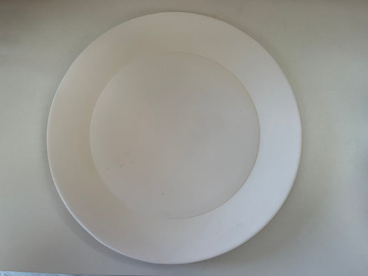 Large Plate Ceramic Bisque
