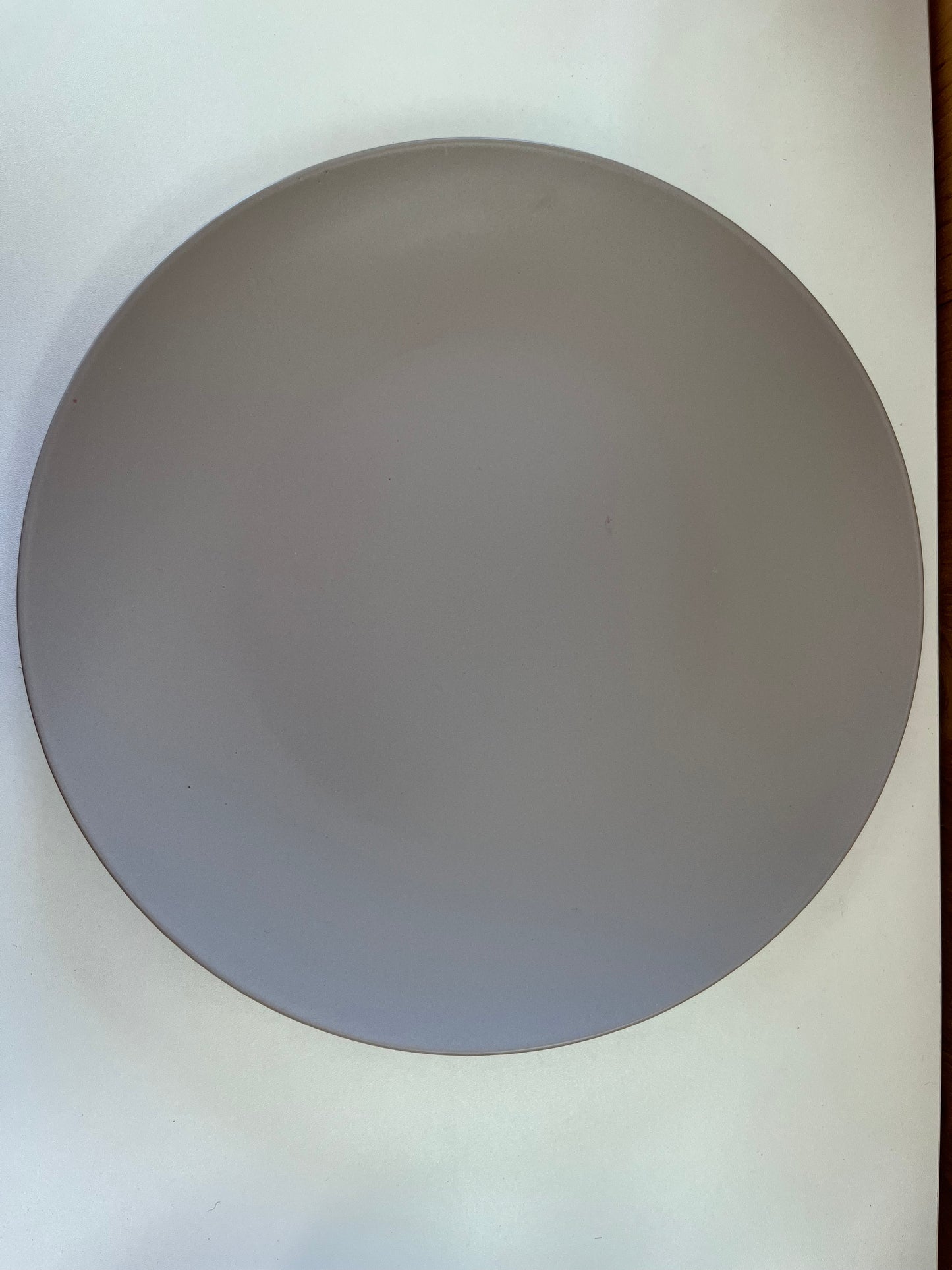 Gray Plate Ceramic Bisque