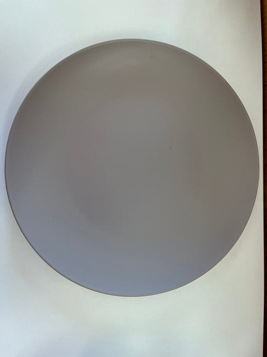 Gray Plate Ceramic Bisque