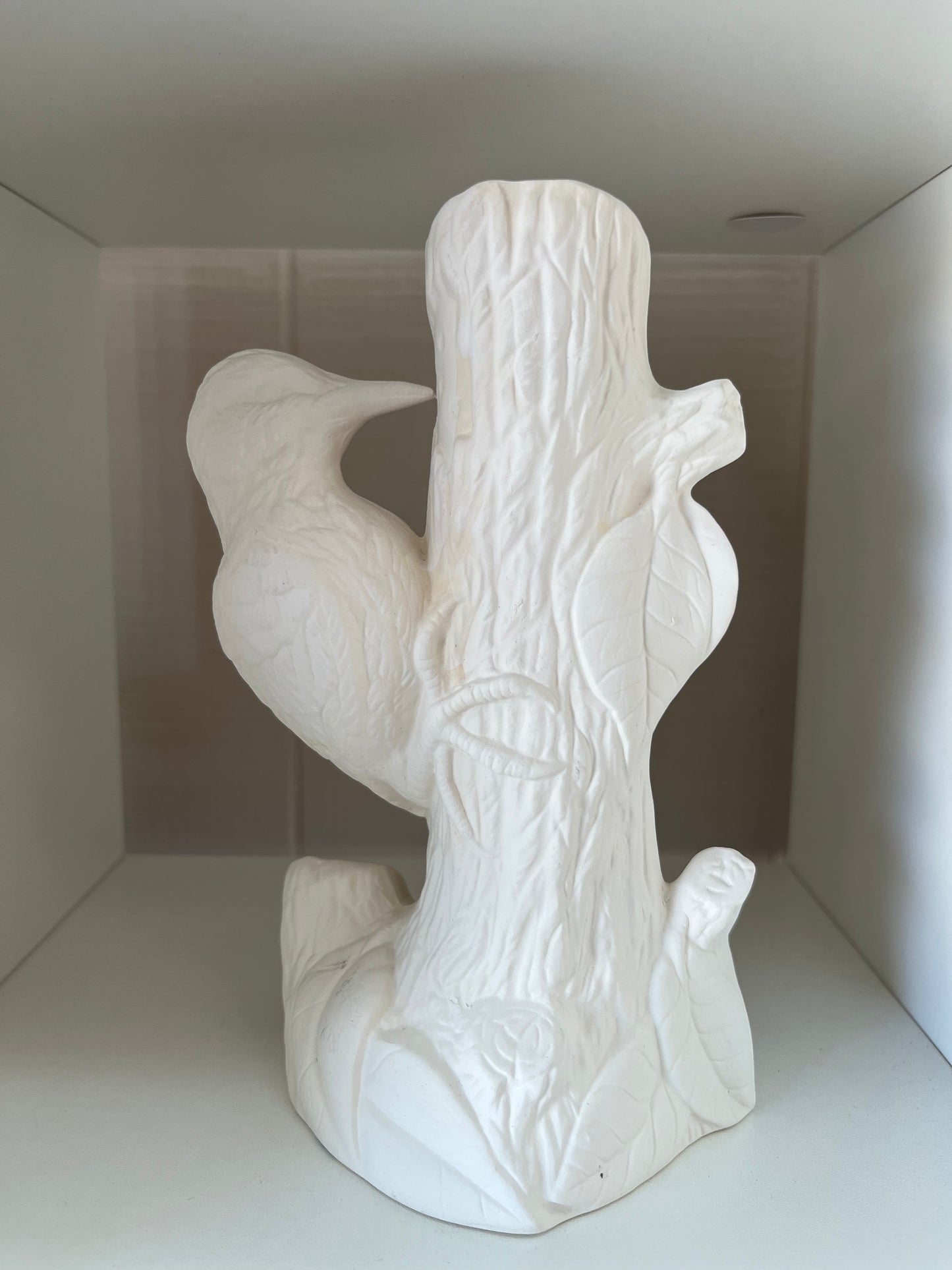 Bird in Tree Ceramic Bisque