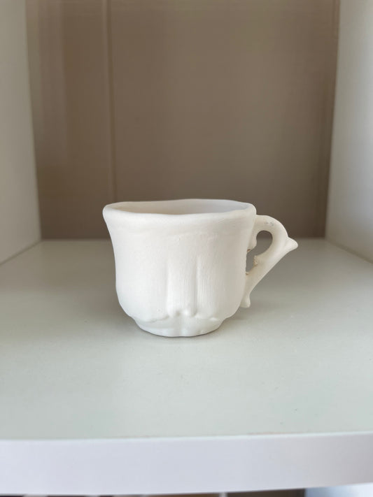 Tiny Teacup Ceramic Bisque