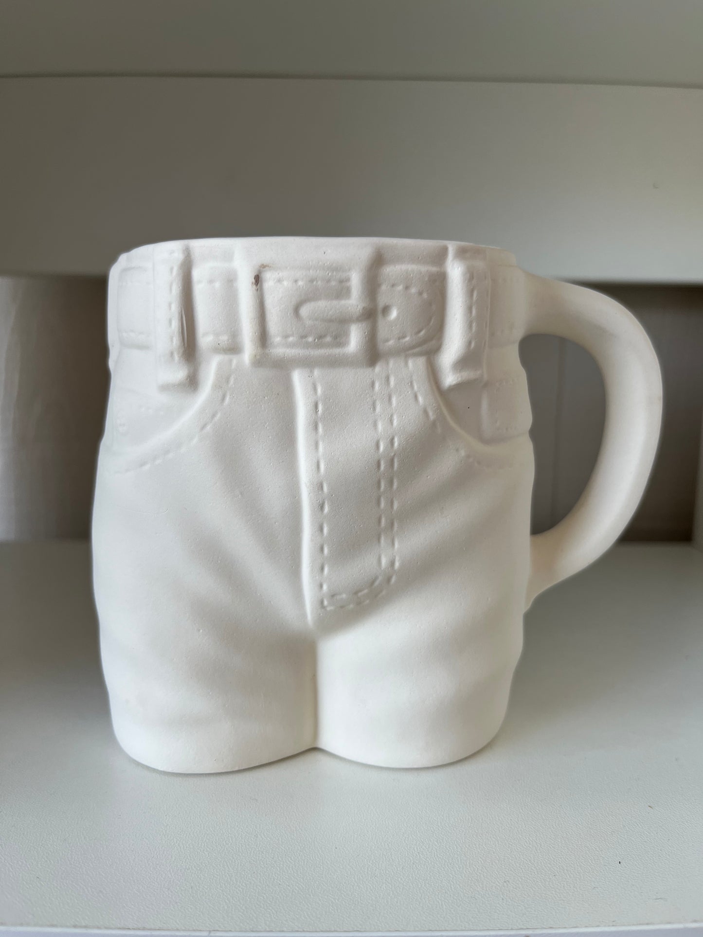 Pant Mug Ceramic Bisque