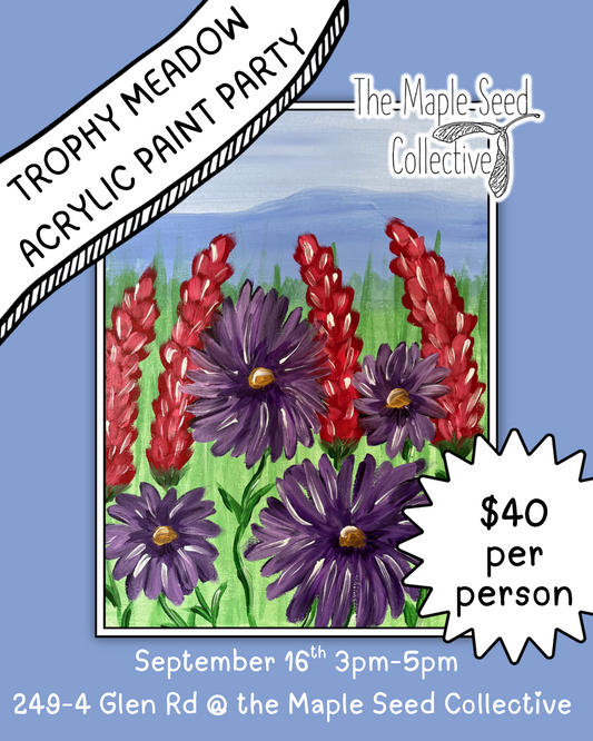 Trophy Meadow Acrylic Paint Party