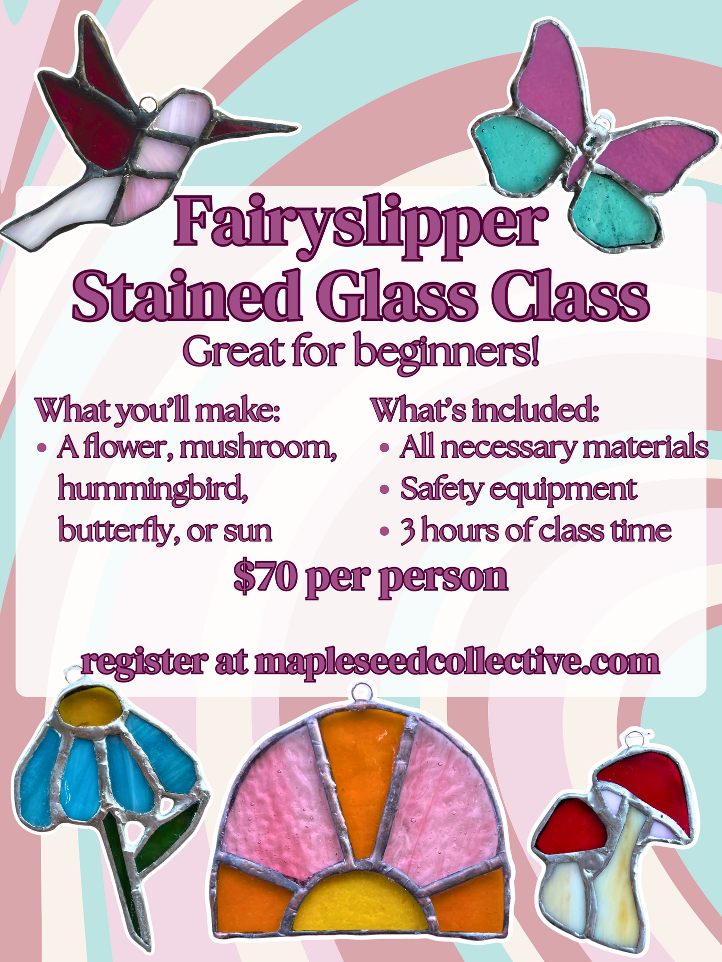 Fairyslipper Stained Glass Class