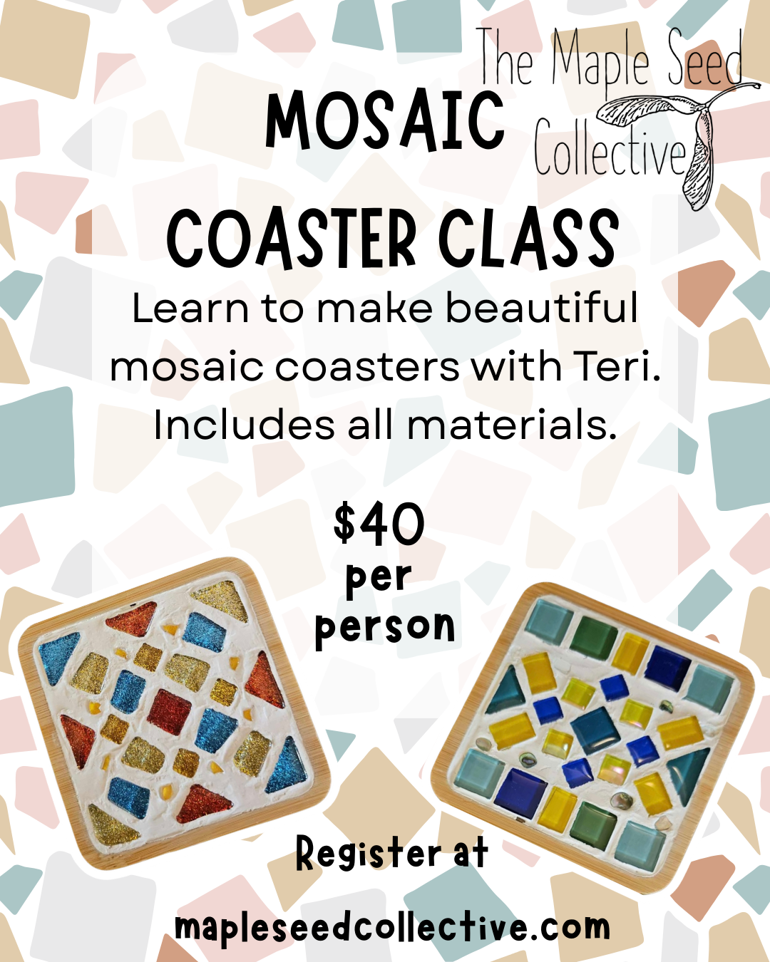 Mosaic Coasters Class