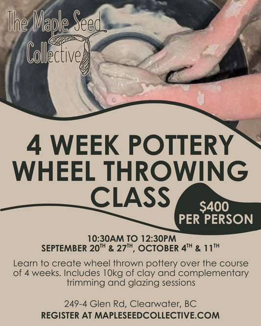 4 Week Pottery Wheel Throwing Class