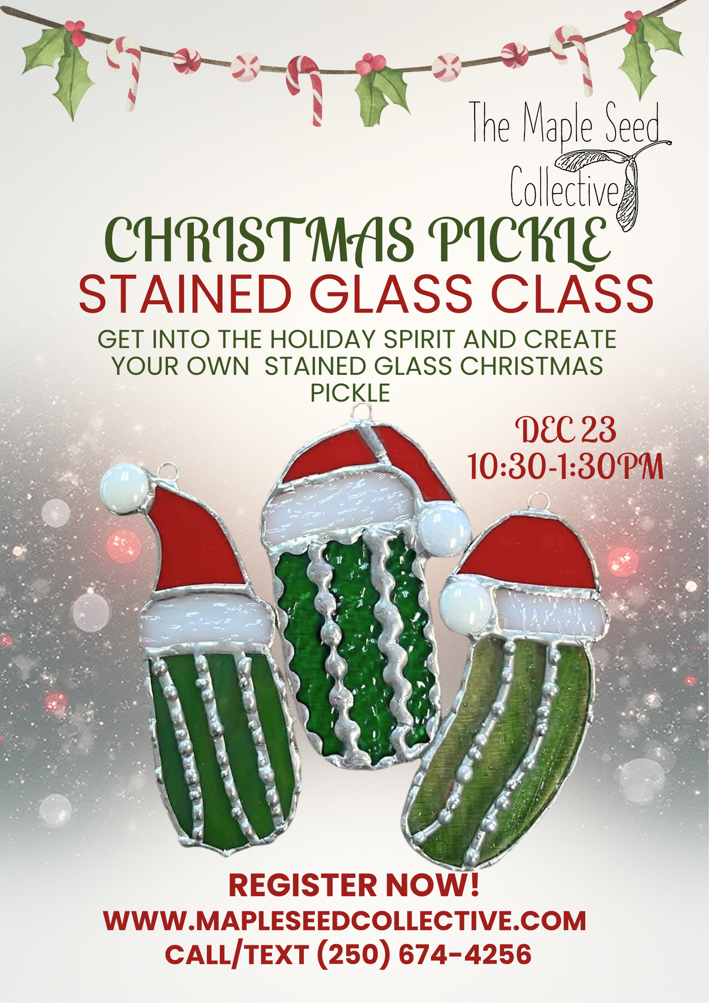 Christmas Pickle Stained Glass Class