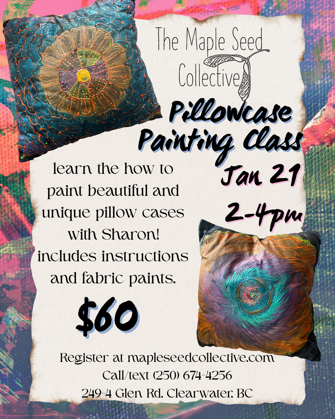 Pillowcase Painting Class