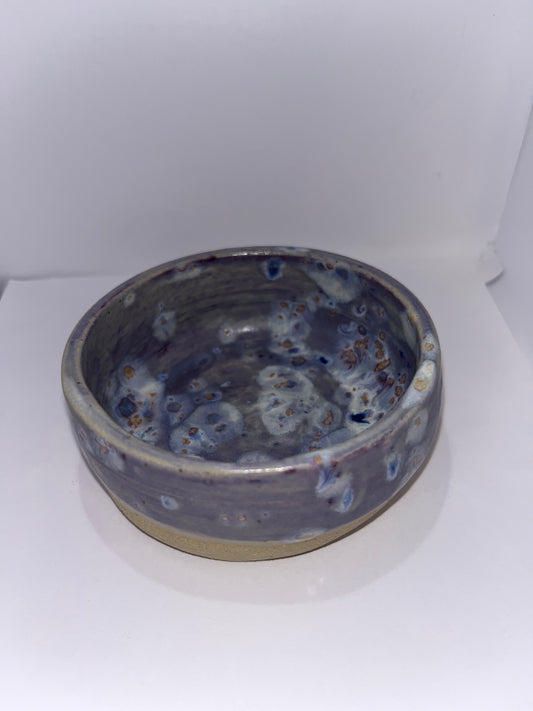 3.5" Thrown Galaxy Bowl -  Purple Pottery