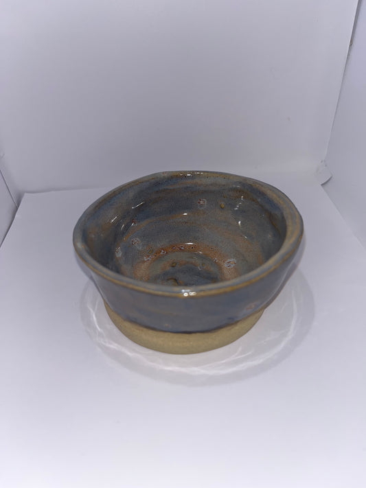 3" Thrown Dish -  Purple Pottery