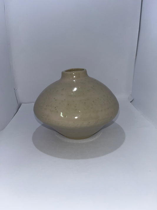 4” Thrown Vase - Cream Pottery