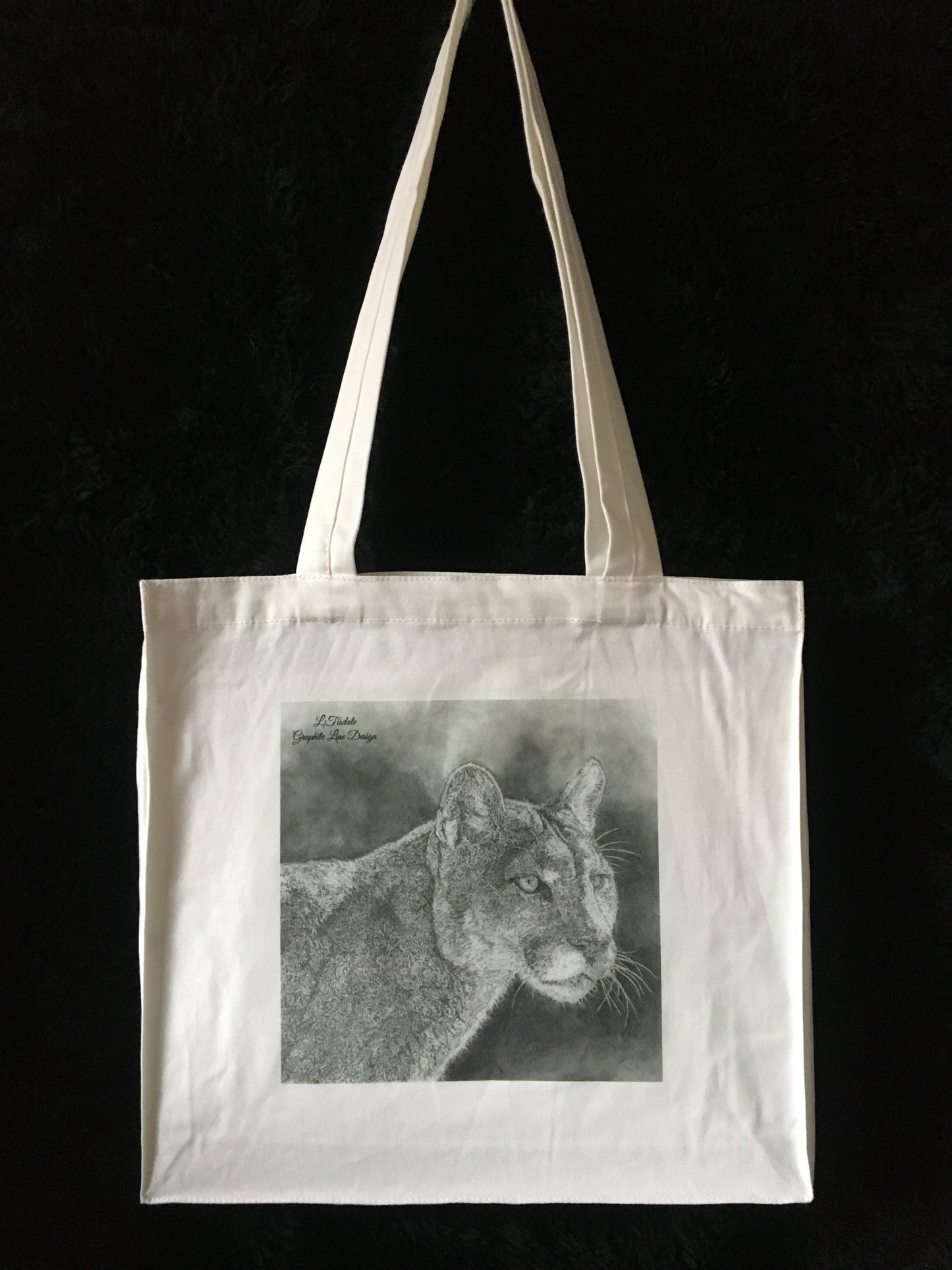 Cougar Tote Bag by Laura Tisdale