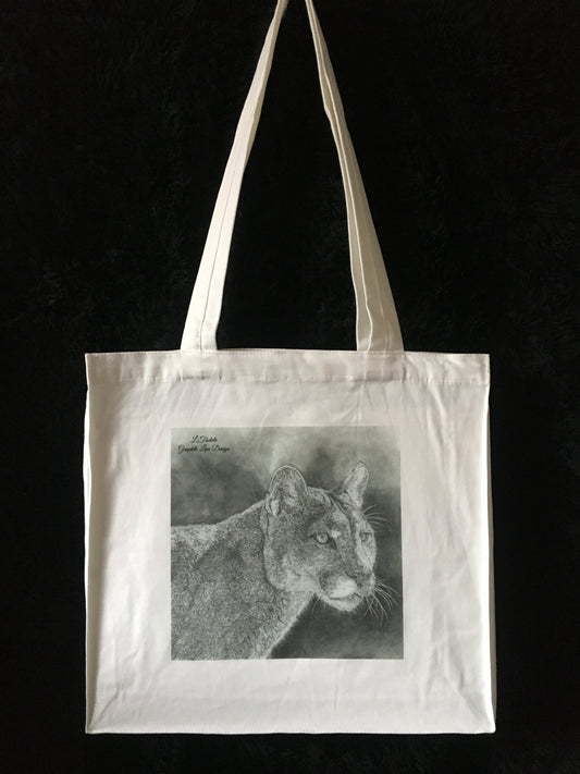 Cougar Tote Bag by Laura Tisdale