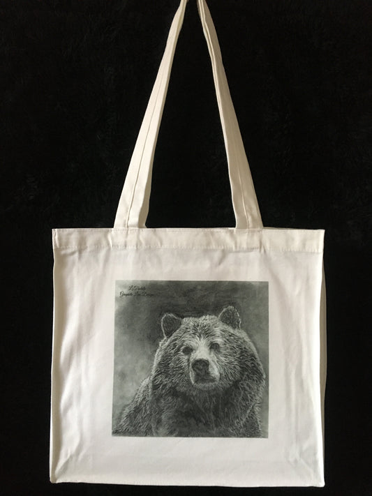 Bear Tote Bag by Laura Tisdale