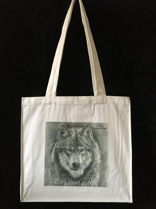 Wolf Tote Bag by Laura Tisdale