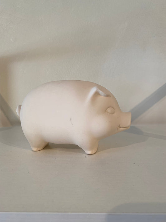 Little Piggy Bank Ceramic Bisque