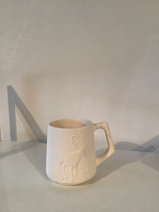 Moose Mug Ceramic Bisque