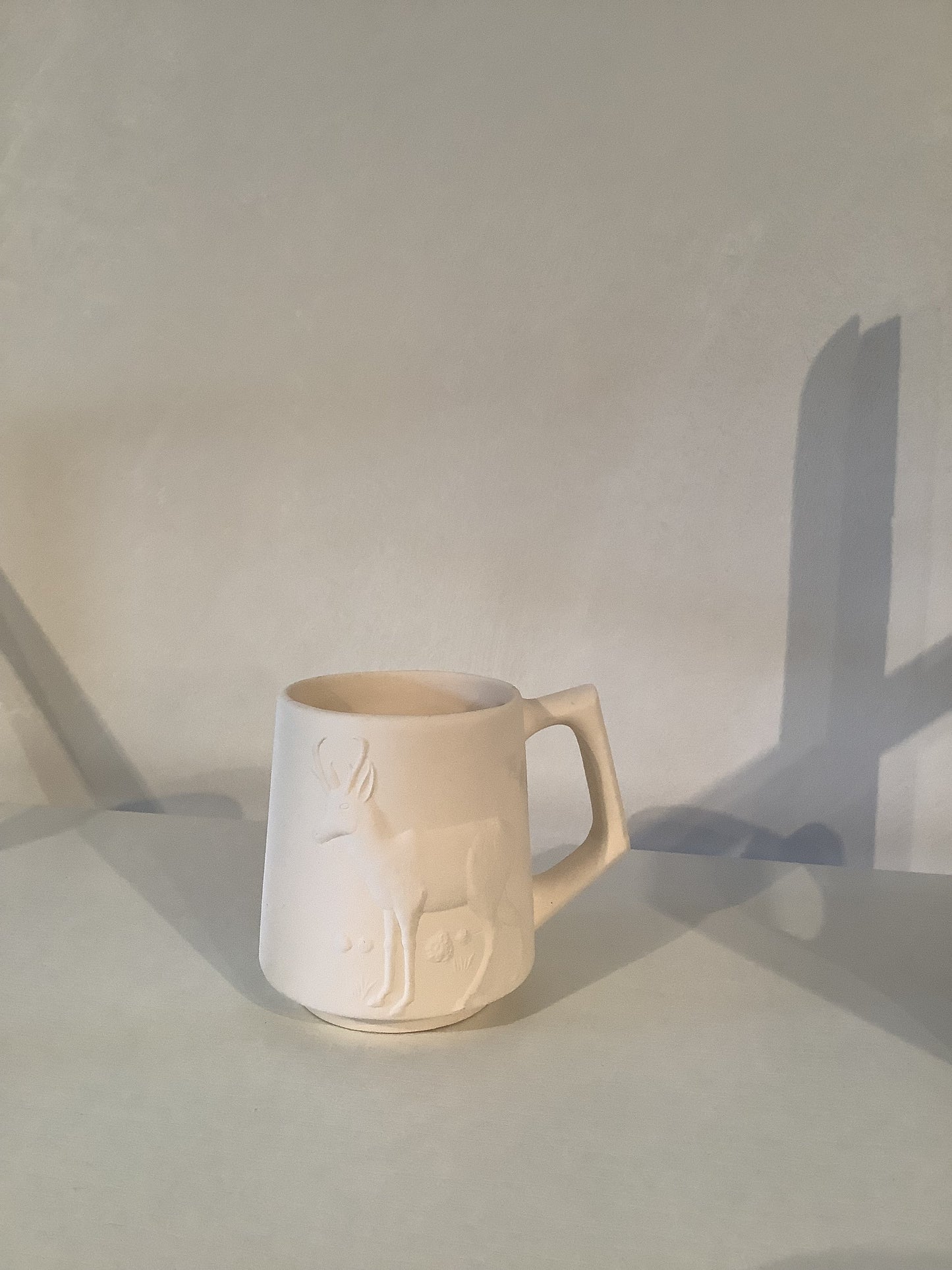 Deer Mug Ceramic Bisque