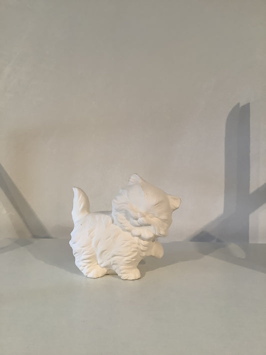 Fluffy Cat Ceramic Bisque