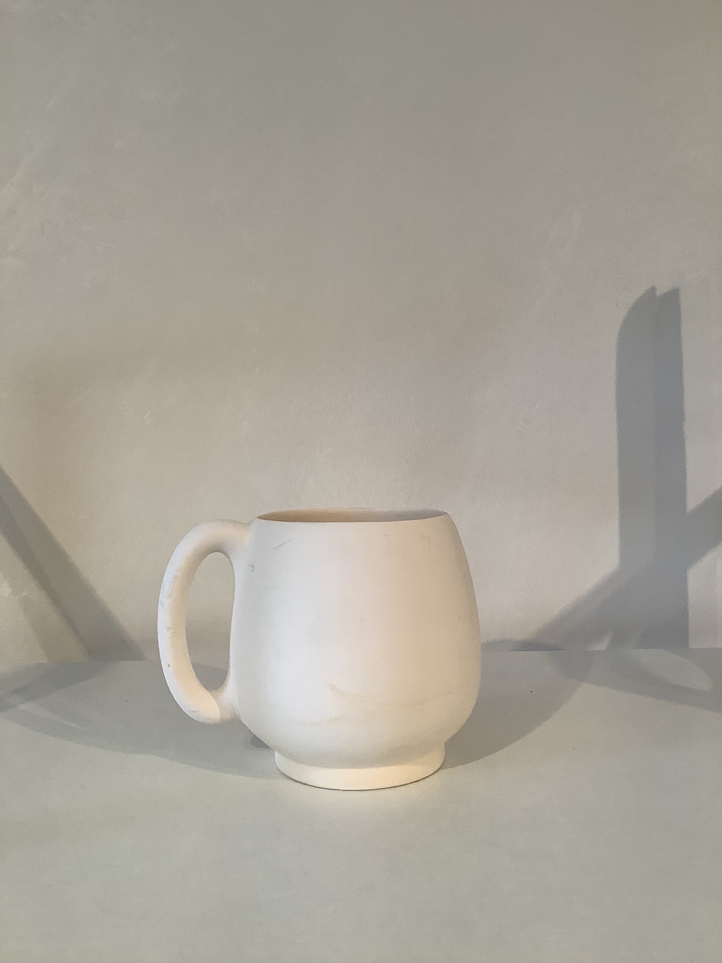 Round Mug Ceramic Bisque