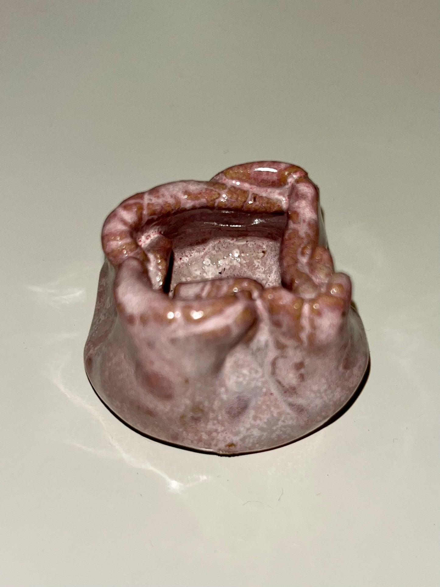 1.5" Pinch Mum Pot - Pink Pottery