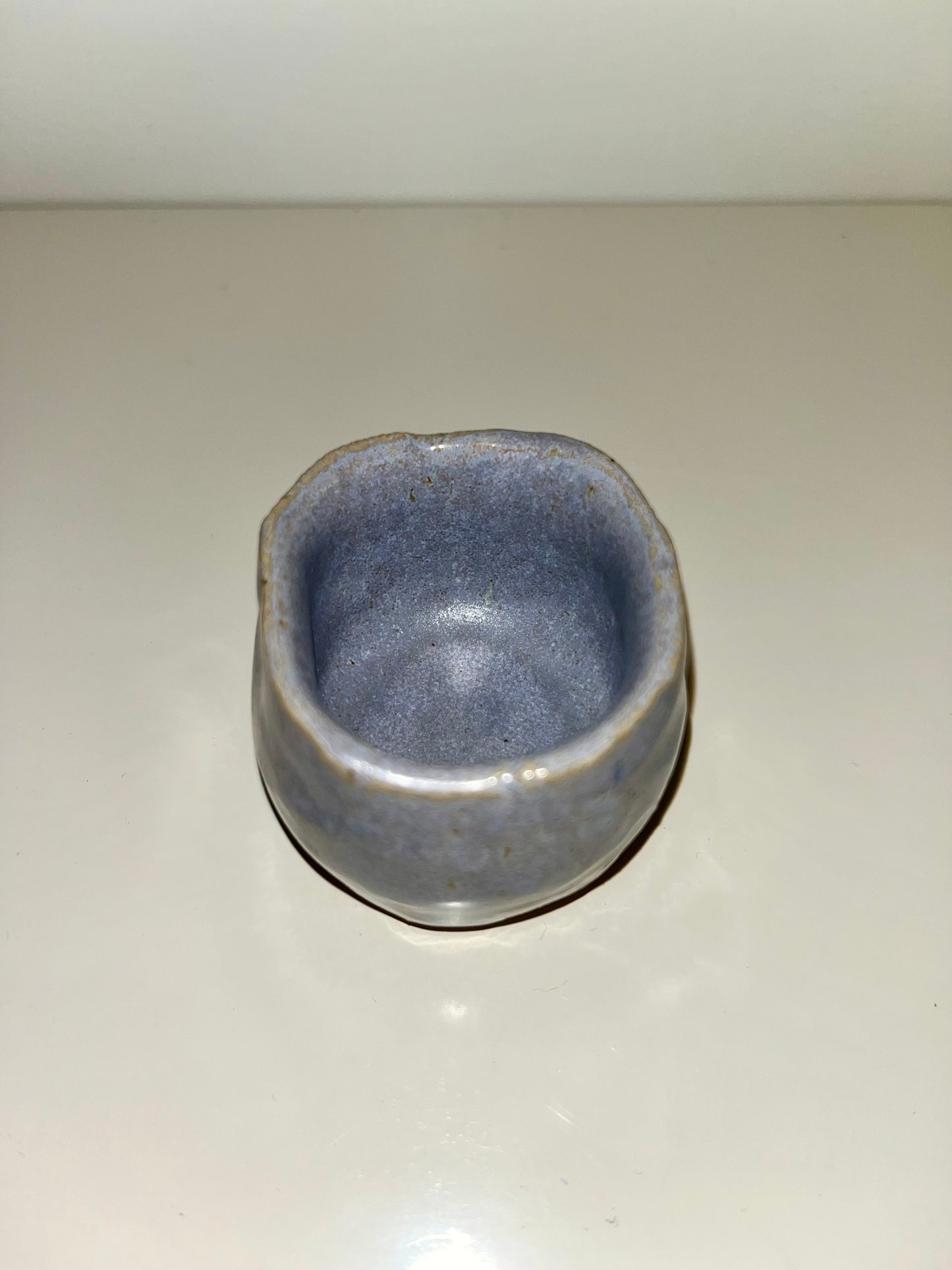 2" Mum Pot- Blue Pottery