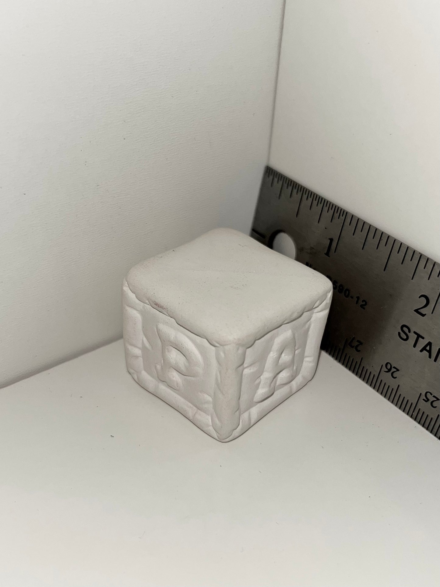 Alphabet Block Ceramic Bisque