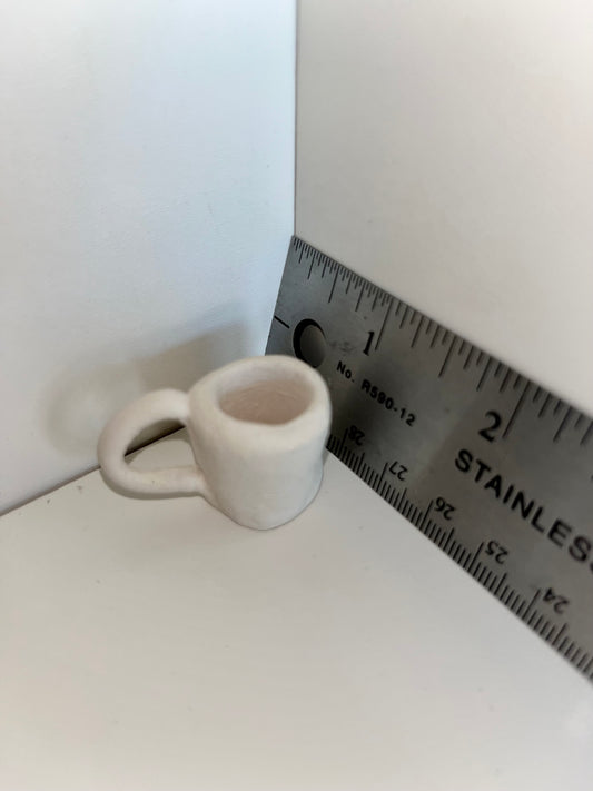 Tiny Mug Ceramic Bisque